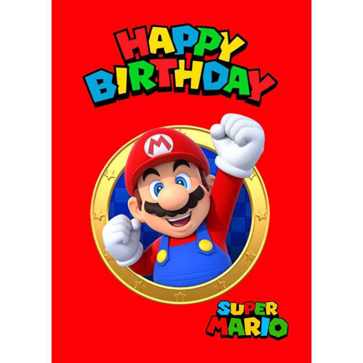 Picture of SUPER MARIO HAPPY BIRTHDAY CARD